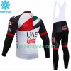 Cykeltøj Langærmet Vinter + Bib Cykelbukser 2018 Team UAE N001